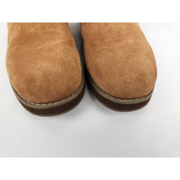 Skechers SZ 9 Keepsakes Broken Arrow Brown Suede Boot Bootie Faux Fur Lined Warm - Picture 2 of 12